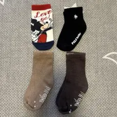 ベビー靴下まとめ売り　9〜16cm ミッキー　ポロベビー　プッパプーポ　保育園着