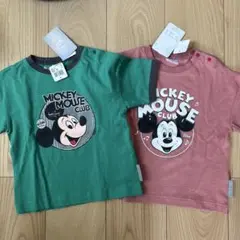 ミッキーTシャツ　２枚セット　ディズニー　ミッキーマウス　95cm 新品未使用