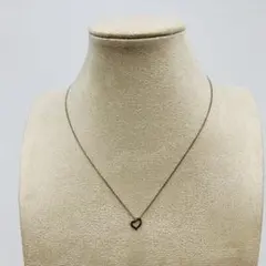 4℃ /シルバー　ハートネックレス