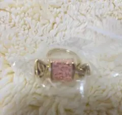 新品未使用　q-pot タフィーキャンディ　リング　指輪　ピンク