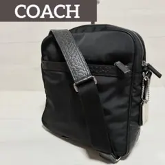 【美品】✨COACH✨ショルダーバッグ ナイロン レザー シグネチャー 黒
