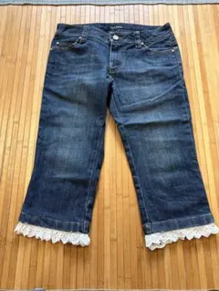 MISCH MASCH デニム ハーフパンツ レース 38のサムネイル