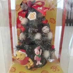 希少 U−ACE ディズニー くまのプーさん 木製クリスマスツリー 卓上 ミニ 希少 U−ACE ディズニー くまのプーさん 木製クリスマスツリー