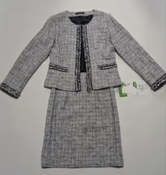 ★タグ付き★卒業式　入学式★セレモニースーツ★7号★ツイード　ノーカラー★