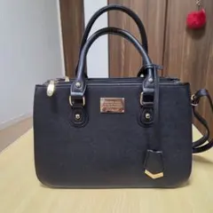 D.KELLY 2way ハンドバッグ ショルダーバッグ ブラック 黒