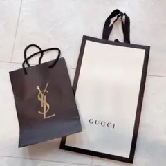 GUCCI とYSL ショップ袋 2枚セットのサムネイル