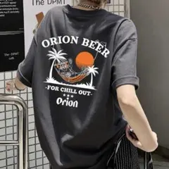 ORION BEER 半袖Tシャツ チャコールグレー　タグなし