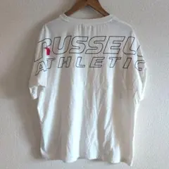 RUSSELL ATHLETIC 半袖Tシャツ 白　運動着　ジムウェア