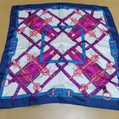 【manipuri】マニプリ　シルクスカーフ 64cm大判　美品のサムネイル