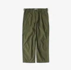 YAECA LIKEWEAR ベイカーパンツ L オリーブ サテン