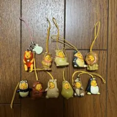 プーさん　ストラップ　着ぐるみ　着せ替え　キーホルダー　平成レトロ　希少　レア