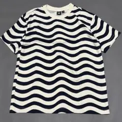 ユニクロ×マリメッコ グラフィック Tシャツ 波柄ボーダー S 綿100のサムネイル