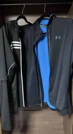 adidas アンダーアーマー　ジャージ　パーカー ブラック2個売り！別売り可！