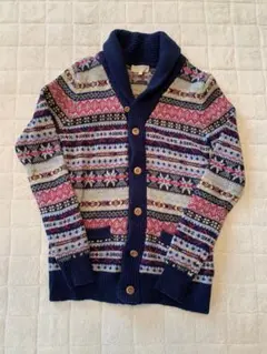 B'MING LIFE STORE ノルディック柄カーディガン S