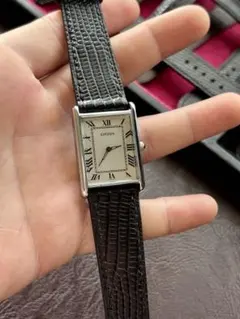ヴィンテージ CITIZEN タンク ローマン文字盤 稼働品 美品 希少 - メルカリ