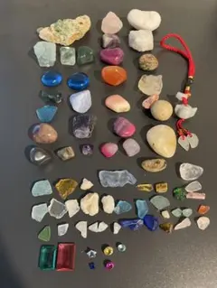 【たっぷりセット】綺麗な石やガラス　詰め合わせ　工作　インテリア