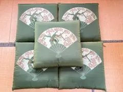 座布団 10枚セット 深緑 草花柄 和風 (圧縮発送) 和座布団 10枚セット 深緑 草花柄 和風 (圧縮発送) 房付き - メルカリ
