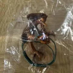 怪森の守　妖怪根付　アマビエ(つげ色)