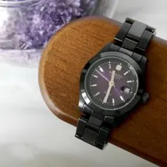【良品・新品電池】スイスミリタリー ハノワ 6-7023 パープル文字盤のサムネイル