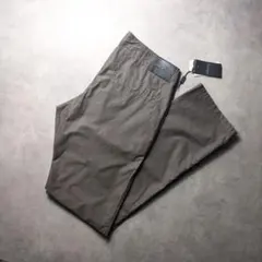 未使用 GIORGIO ARMANI コットン トラウザー パンツ 黒タグ