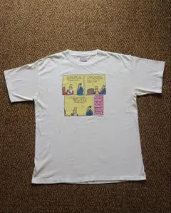 【USA製】90s DILBERT ディルバート アート Tシャツ カートゥーン