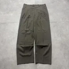 givenchy 90s wool wide slacks グレー - メルカリ