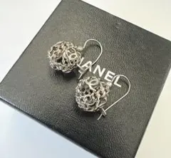 シャネル CHANEL 箱付 ココマーク 両耳　ピアス　シルバー