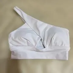 alo ワンショルダー ブラトップ XS ホワイト