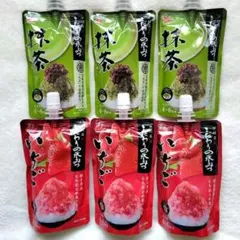 か*ん様 井村屋 こだわりの氷みつ かき氷シロップ【 抹茶・いちご　 ６個セットのサムネイル