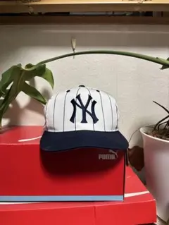 80s〜90s NY yankees cap vintage stripe