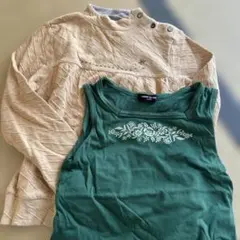 キッズ　長袖トレーナー　コムサ　タンクトップ　２枚セット