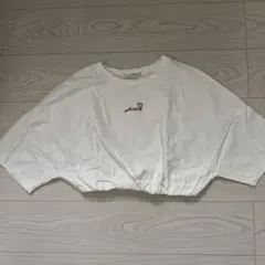 Alley by w closet クロップド丈 Tシャツ ホワイト