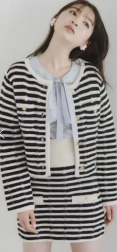 SNIDEL ノーカラー セットアップ