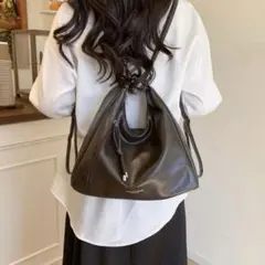 ショルダーバッグ リュック ブラウン ヴィンテージ 黒 3way 通勤 かわいい