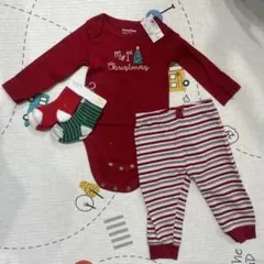 My 1st Christmasクリスマスボディースーツセット