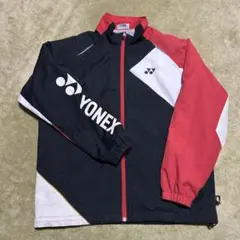 YONEX ウォームアップジャケット 黒/赤/白