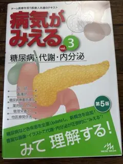 病気がみえる 糖尿病 代謝 内分泌 国家試験 医療従事者 新品未使用 超美品