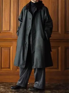 Barbour × LECHOPPE バルカラーコート　SIZE 38 ブラック 9FEC182E-603E-46E0-8A4B-