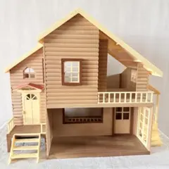 【美品 初期廃盤モデル】シルバニアファミリー 赤い屋根の大きなお家 箱付き