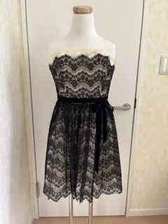 Betsey Johnson パーティードレス 6号 黒/アイボリー