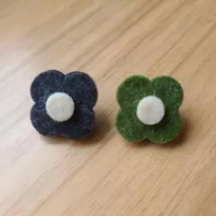 フェルトブートニエール2個セット