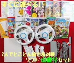 【wii本体】2人プレイセット ソフト17本付き