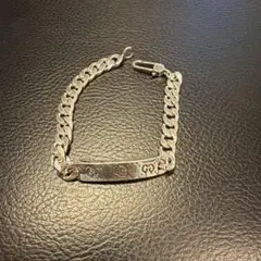 ふわふわしょんさん様GUCCI シルバー ブレスレット プレート スカル ふわふわしょんさん様GUCCI シルバー ブレスレット プレート スカル