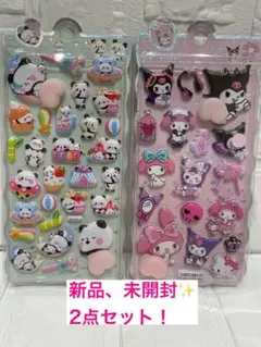 新品、未開封✨ 大人気⭐️パンダとクロミのシール 2点セット