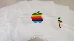 Apple レインボーロゴ ビニール手提げ袋 5枚/1セット