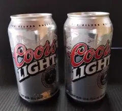 クアーズライトビール缶2個　コレクション用に