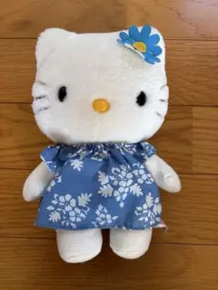 ハローキティ ぬいぐるみ ハイビスカス柄ドレス