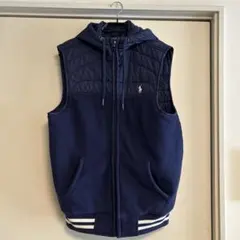 POLO RALPH LAUREN ネイビー フード付きベスト S