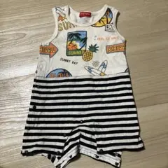 BABYDOLL ロンパース 70 SUMMER DAYSボーダー