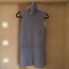 ZARA グレー ノースリーブタートルネック L